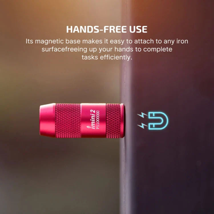 OLIGHT IMINI2PR imini 2 Rechargeable Mini Flashlight - Passionate Red VM Hardware