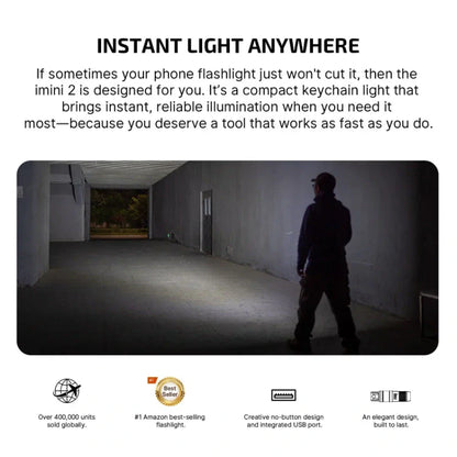 OLIGHT IMINI2PR imini 2 Rechargeable Mini Flashlight - Passionate Red VM Hardware