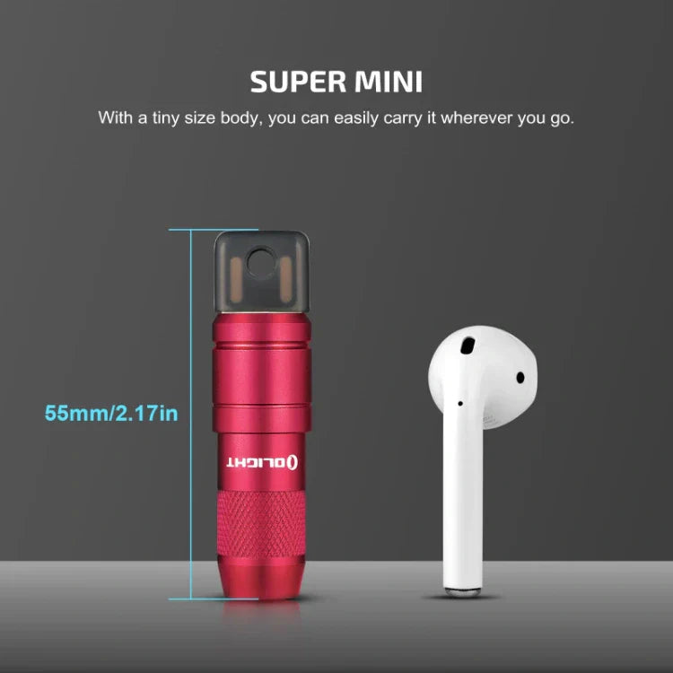 OLIGHT IMINI2PR imini 2 Rechargeable Mini Flashlight - Passionate Red VM Hardware