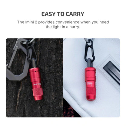 OLIGHT IMINI2PR imini 2 Rechargeable Mini Flashlight - Passionate Red VM Hardware