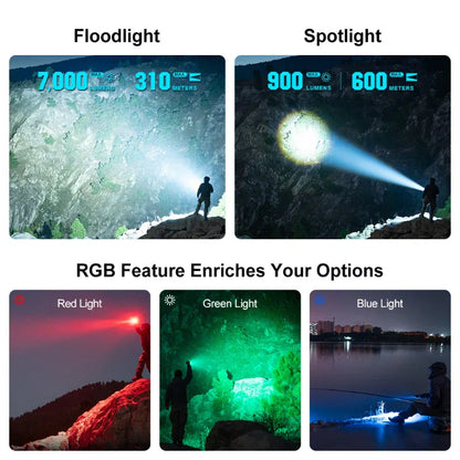 OLIGHT MARAUDERMINIT Marauder Mini Powerful LED Flashlight With RGB - Desert Terrain VM Hardware