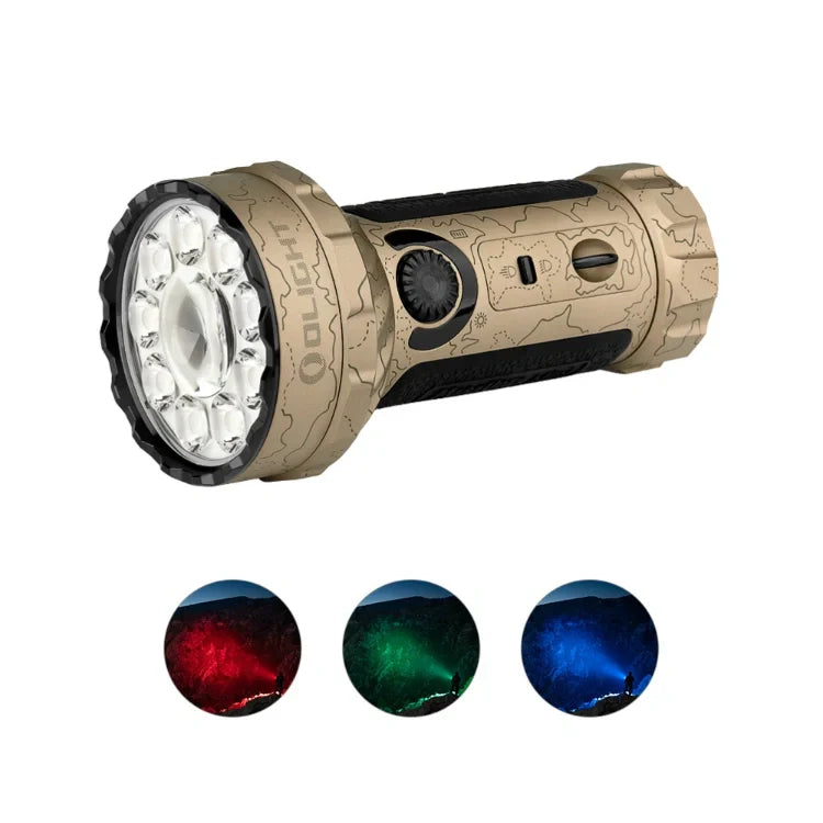 OLIGHT MARAUDERMINIT Marauder Mini Powerful LED Flashlight With RGB - Desert Terrain VM Hardware