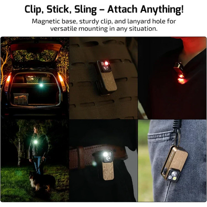 OLIGHT OCLIPPROAS Oclip Pro Clip on Flashlight with Floodlight - Ancient Script VM Hardware