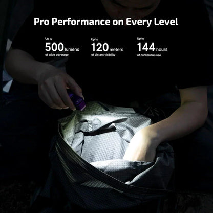 OLIGHT OCLIPPROPU Oclip Pro Clip on Flashlight with Floodlight - Purple VM Hardware