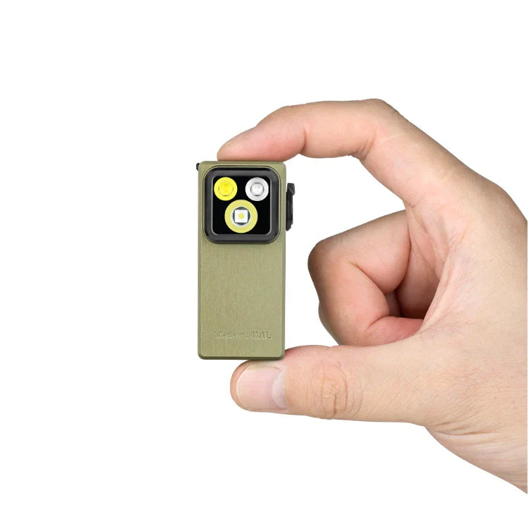 OLIGHT OCLIPULTRAOAL Oclip Ultra Clip-On EDC Light with Flood, Spot, and UV Modes - Olive Green VM Hardware