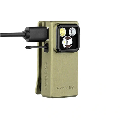 OLIGHT OCLIPULTRAOAL Oclip Ultra Clip-On EDC Light with Flood, Spot, and UV Modes - Olive Green VM Hardware