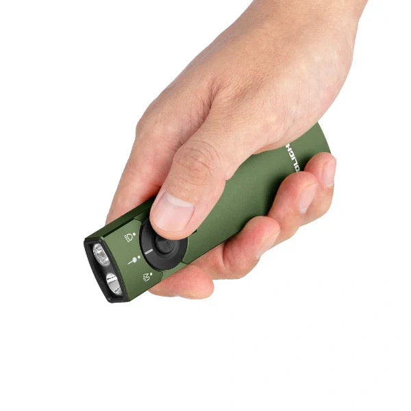 OLIGHT ARKFELDPRO3RODGV3 Arkfeld Pro Flat EDC Flashlight with LED Light UV and Laser - OD Green VM Hardware