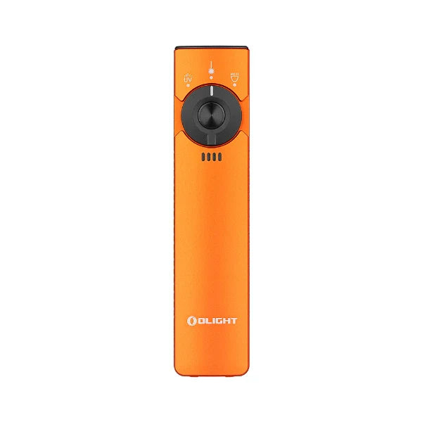 OLIGHT ARKFELDPRO3ROGV3 Arkfeld Pro Flat EDC Flashlight with LED Light UV and Laser - Orange VM Hardware