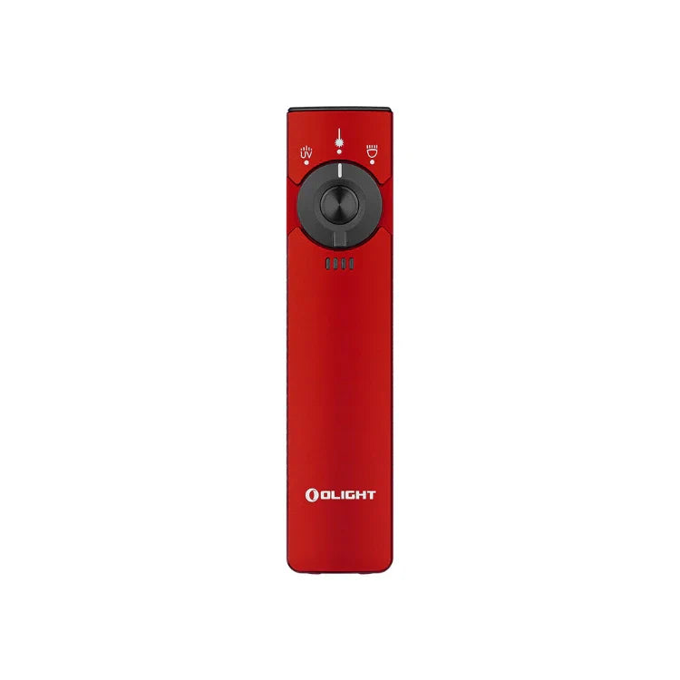 OLIGHT ARKFELDPRO3RRDCWV3RGL Arkfeld Pro Flat EDC Flashlight with LED Light UV and Laser - Red VM Hardware