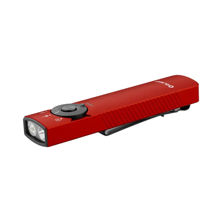 OLIGHT ARKFELDPRO3RRDCWV3RGL Arkfeld Pro Flat EDC Flashlight with LED Light UV and Laser - Red VM Hardware