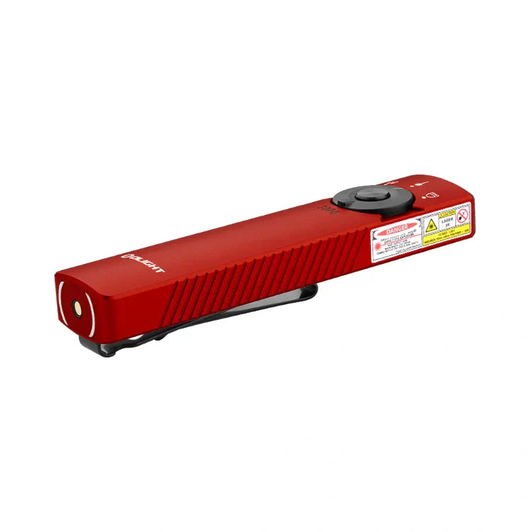 OLIGHT ARKFELDPRO3RRDCWV3RGL Arkfeld Pro Flat EDC Flashlight with LED Light UV and Laser - Red VM Hardware