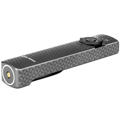 OLIGHT ARKFELDPWGMGCW Arkfeld Flat Flashlight with Green Laser & White Light - Pinwheel Gunmetal Grey VM Hardware