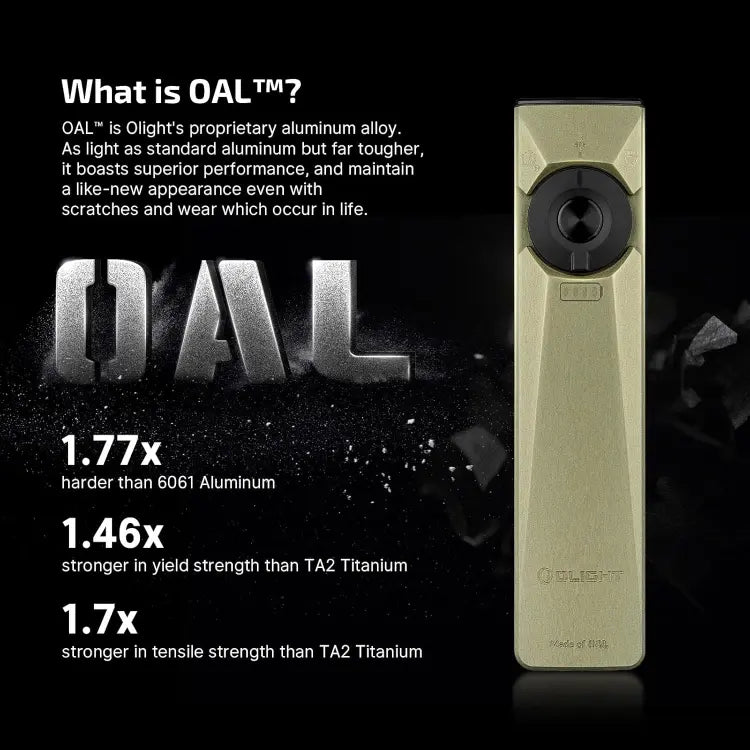 OLIGHT ARKFELDULTRAOLG Arkfeld Ultra 3-in-1 EDC Flashlight with O-aluminum Material - Olive Green CW(5700K~6700K) VM Hardware