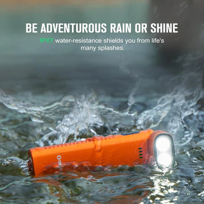 OLIGHT ARKFLEXOGSK Arkflex Adjustable Right Angle Flashlight - Orange Skeleton VM Hardware