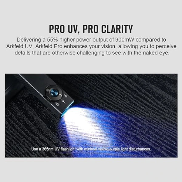 OLIGHT ARKFELDPRO3RBKCWV3 Arkfeld Pro Flat EDC Flashlight with LED Light UV and Laser - Black VM Hardware