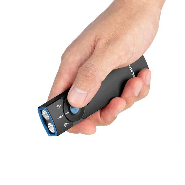 OLIGHT ARKFELDPRO3RBKCWV3 Arkfeld Pro Flat EDC Flashlight with LED Light UV and Laser - Black VM Hardware