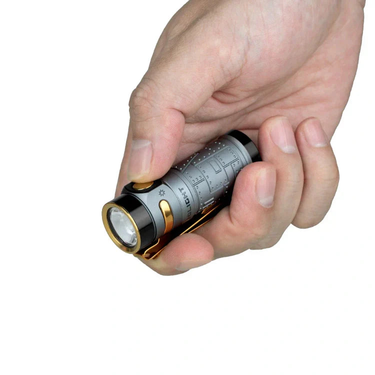 OLIGHT BATON4KITFTPL Baton 4 Powerful EDC Flashlight 1300 Lumens - Fighter Pilot-Premium VM Hardware