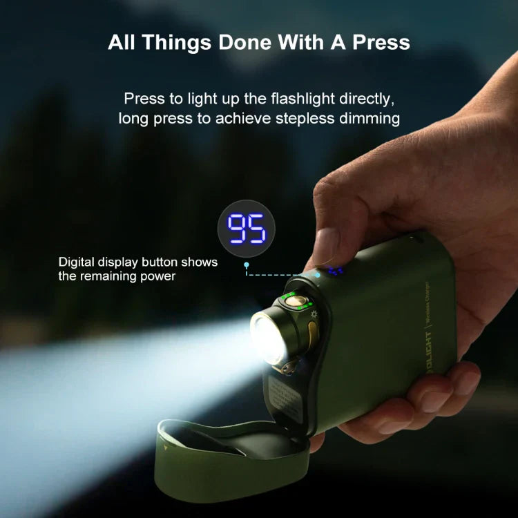 OLIGHT BATON4KITFTPL Baton 4 Powerful EDC Flashlight 1300 Lumens - Fighter Pilot-Premium VM Hardware