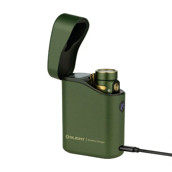 OLIGHT BATON4KITODG Baton 4 Powerful EDC Flashlight 1300 Lumens - OD Green - Premium (With Charging Case) VM Hardware