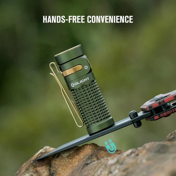 OLIGHT BATON4KITODG Baton 4 Powerful EDC Flashlight 1300 Lumens - OD Green - Premium (With Charging Case) VM Hardware