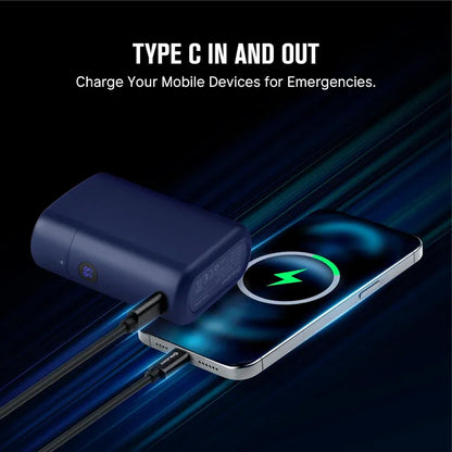 OLIGHT BATON4KITRGBU Baton 4 Powerful EDC Flashlight 1300 Lumens - Regal Blue - Premium (With Charging Case) VM Hardware