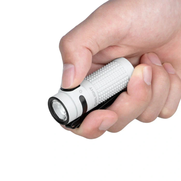 OLIGHT BATON4KITWH Baton 4 Powerful EDC Flashlight 1300 Lumens - White-Premium (With Charging Case) VM Hardware
