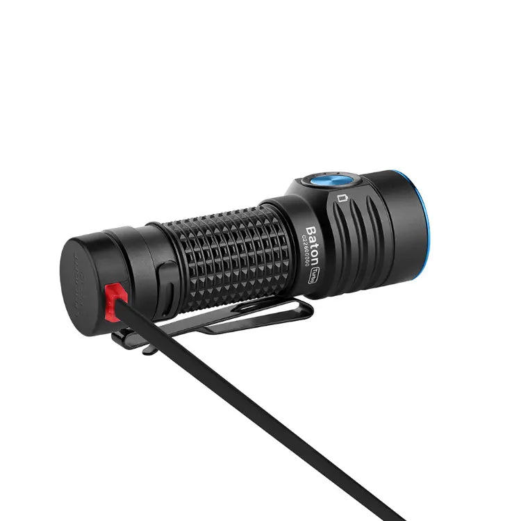 OLIGHT BATONTURBOBKRGL Baton Turbo Compact EDC Flashlight with 510m Long-Range Beam - Black VM Hardware