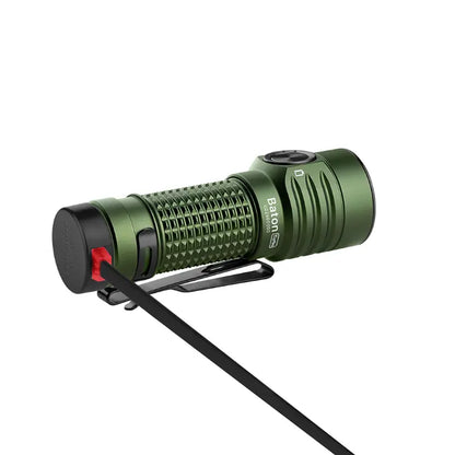 OLIGHT BATONTURBOODGRGL Baton Turbo Compact EDC Flashlight with 510m Long-Range Beam - OD Green VM Hardware