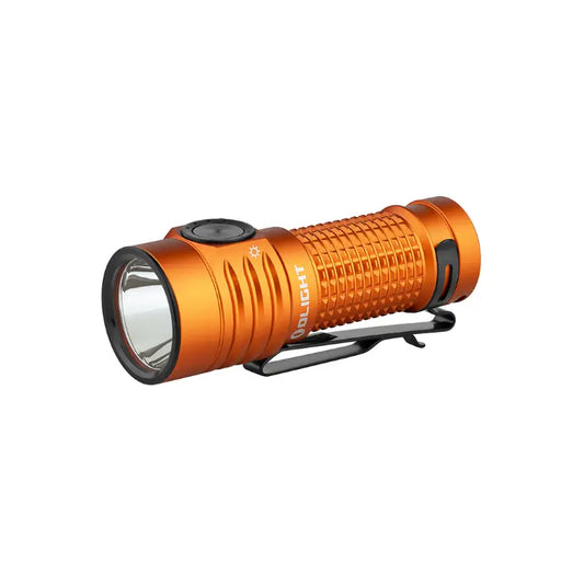 OLIGHT BATONTURBOOGCW Baton Turbo Compact EDC Flashlight with 510m Long-Range Beam - Orange VM Hardware