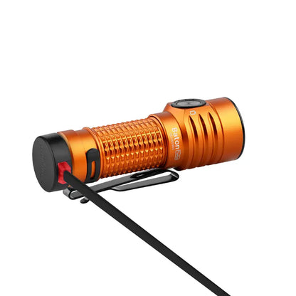 OLIGHT BATONTURBOOGCW Baton Turbo Compact EDC Flashlight with 510m Long-Range Beam - Orange VM Hardware