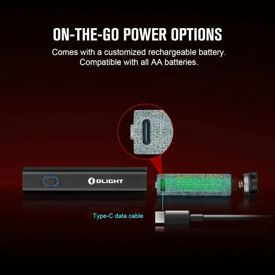 OLIGHT DIFFUSEBK Diffuse 700 Lumens EDC Pocket Flashlight - Black VM Hardware