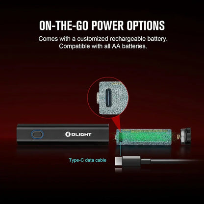 OLIGHT DIFFUSEBK Diffuse 700 Lumens EDC Pocket Flashlight - Black VM Hardware