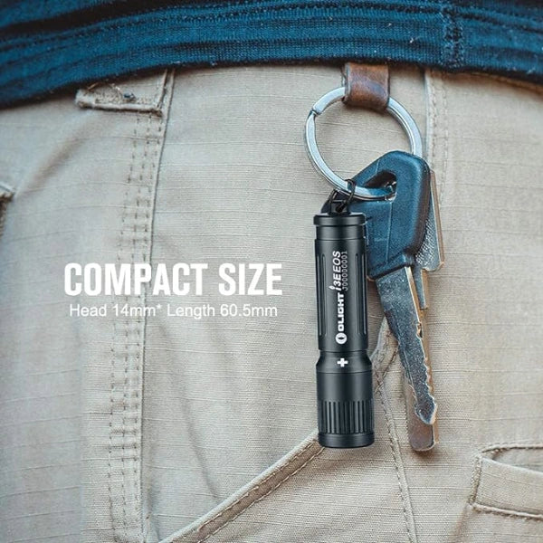 OLIGHT I3EBK i3E EOS Keychain Flashlight - Black VM Hardware