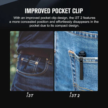 OLIGHT I3T2BK i3T 2 EOS Small EDC Flashlight - Black VM Hardware