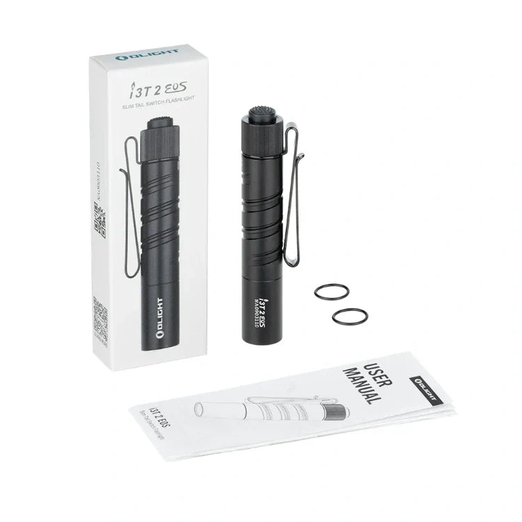 OLIGHT I3T2BK i3T 2 EOS Small EDC Flashlight - Black VM Hardware
