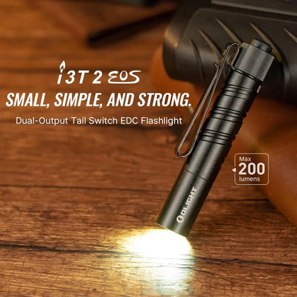 OLIGHT I3T2BK i3T 2 EOS Small EDC Flashlight - Black VM Hardware