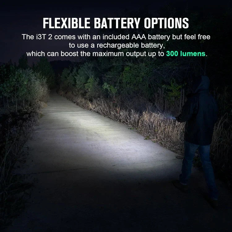 OLIGHT I3T2BK i3T 2 EOS Small EDC Flashlight - Black VM Hardware