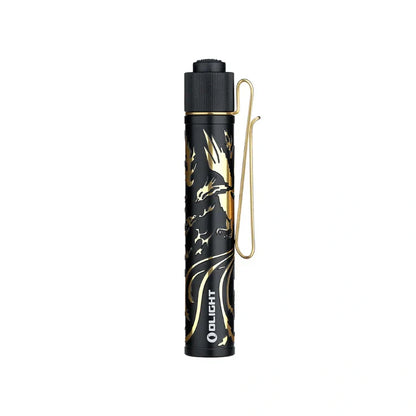 OLIGHT I3T2DGPNGDBK i3T 2 EOS Small EDC Flashlight - Dragon & Phoenix Golden Black VM Hardware