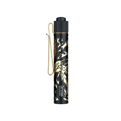 OLIGHT I3T2DGPNGDBK i3T 2 EOS Small EDC Flashlight - Dragon & Phoenix Golden Black VM Hardware