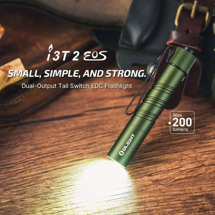 OLIGHT I3T2ODG i3T 2 EOS Small EDC Flashlight - OD Green VM Hardware