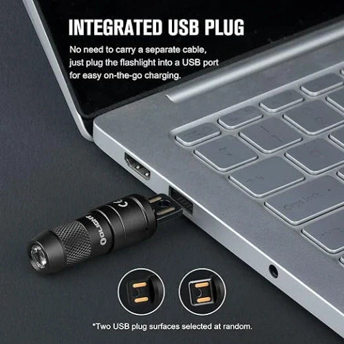 OLIGHT IMINI2BK imini 2 Rechargeable Mini Flashlight - Black VM Hardware