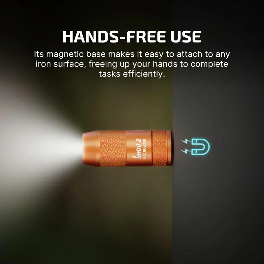 OLIGHT IMINI2OG imini 2 Rechargeable Mini Flashlight - Orange VM Hardware