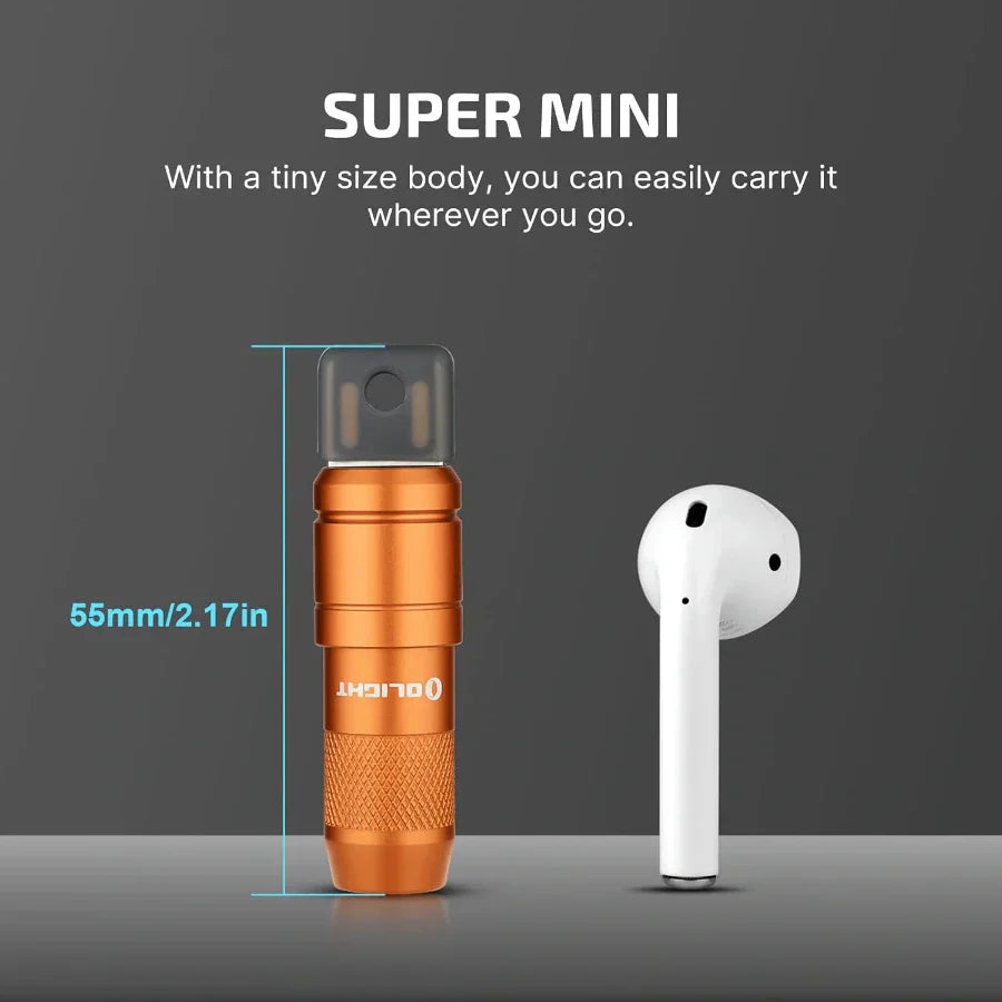 OLIGHT IMINI2OG imini 2 Rechargeable Mini Flashlight - Orange VM Hardware