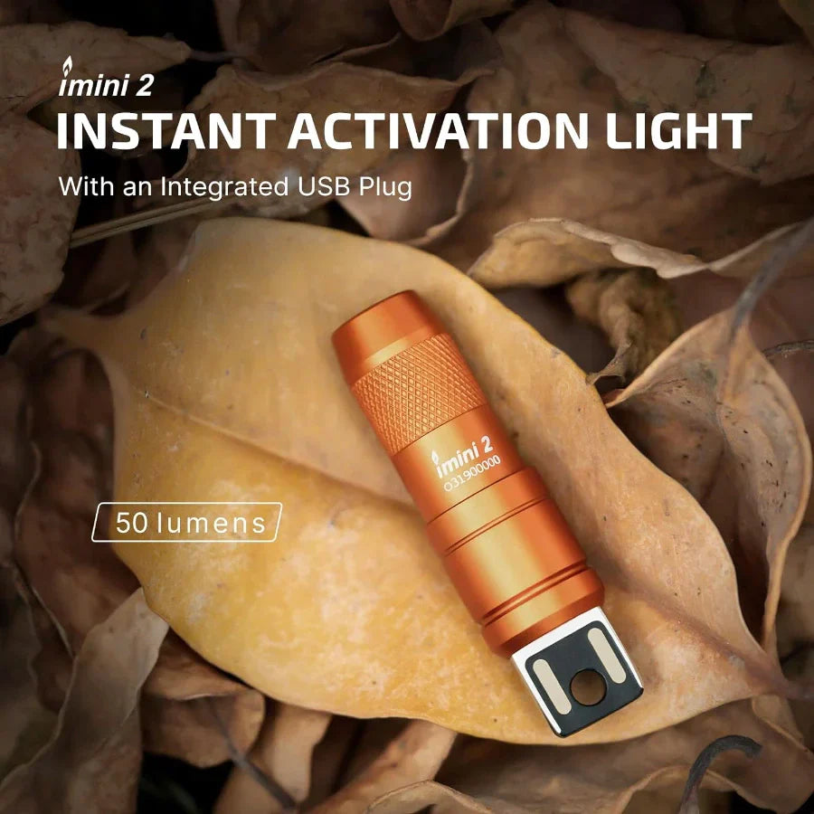 OLIGHT IMINI2OG imini 2 Rechargeable Mini Flashlight - Orange VM Hardware