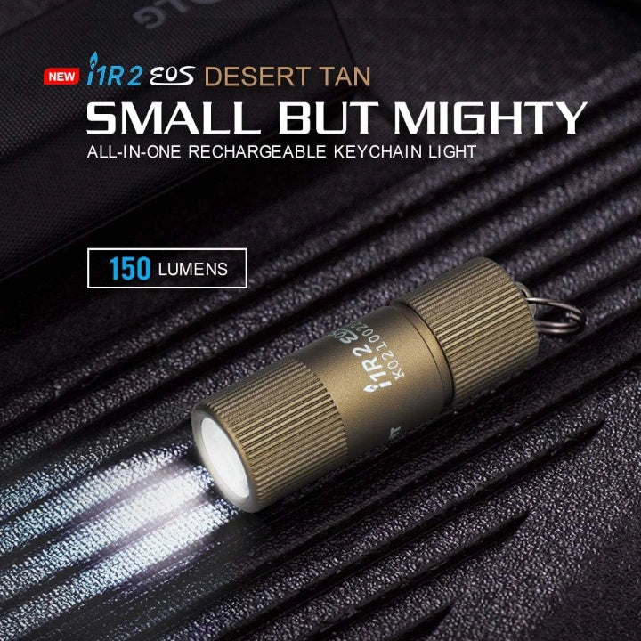 OLIGHT I1R2 EOS Keychain Flashlight Kit - Desert Tan VM Hardware