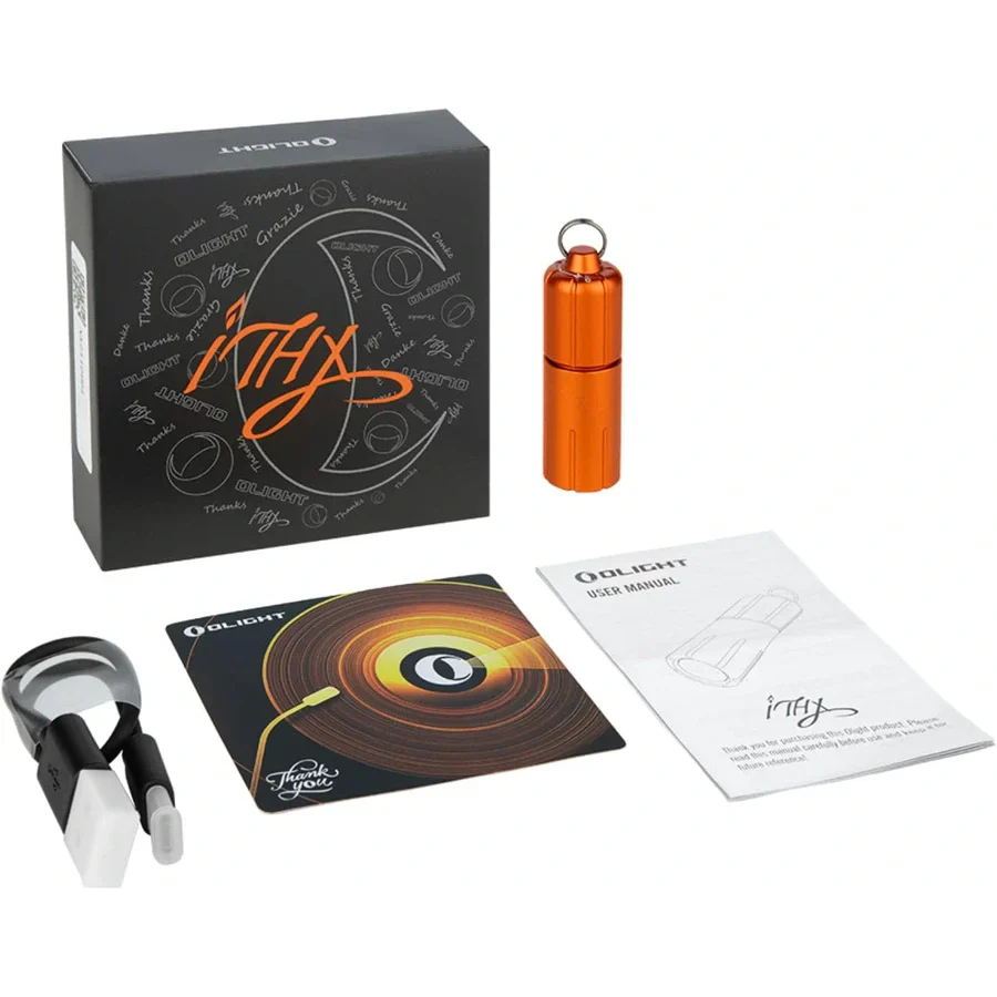 OLIGHT ITHXPKNOG iTHX Pumpkin Orange Keychain EDC Flashlight VM Hardware