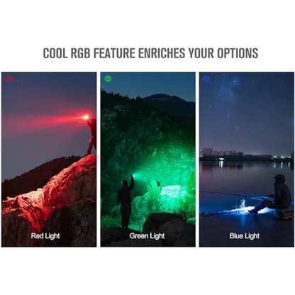 OLIGHT MARAUDERMINIBK Marauder Mini Powerful LED Flashlight With RGB - Black VM Hardware