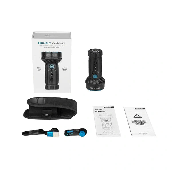 OLIGHT MARAUDERMINIBK Marauder Mini Powerful LED Flashlight With RGB - Black VM Hardware