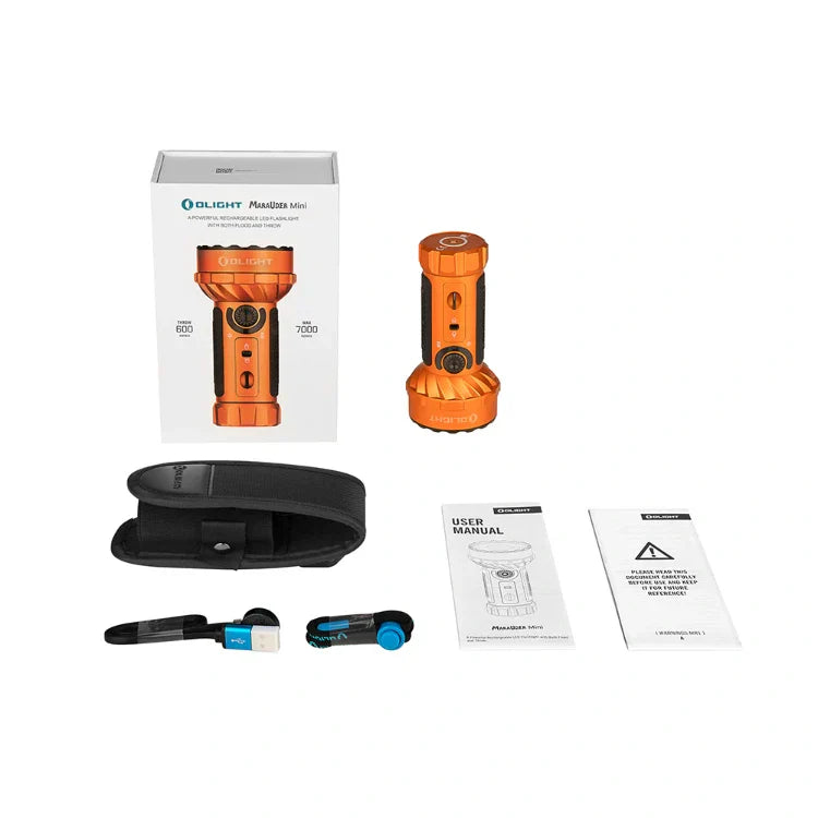 OLIGHT MARAUDERMINIOG Marauder Mini Powerful LED Flashlight With RGB - Orange VM Hardware