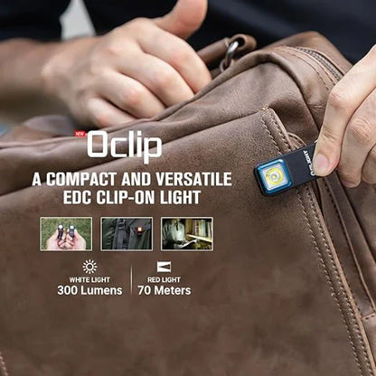 OLIGHT OCLIPBK Oclip Clip Light with White and Red Light - Black VM Hardware